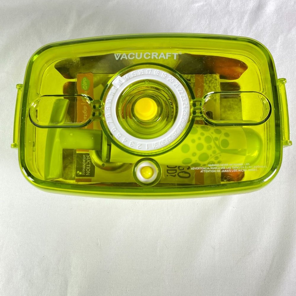 Vacucraft Vacuum 35 Oz./1qt Food Storage Container‎ NEW